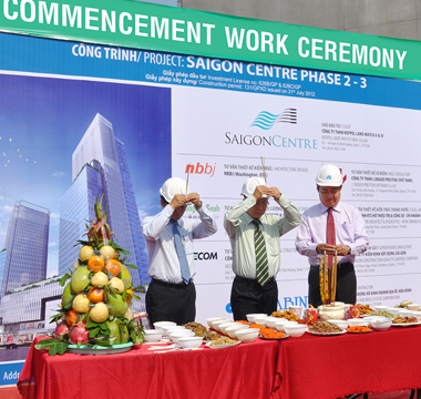 Hòa Bình khởi công xây dựng dự án Saigon Centre